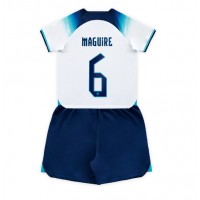 England Harry Maguire #6 Hemmatröja Barn VM 2022 Kortärmad (+ Korta byxor)